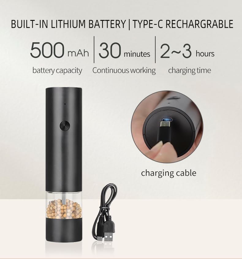 Electric Salt and Pepper Grinder