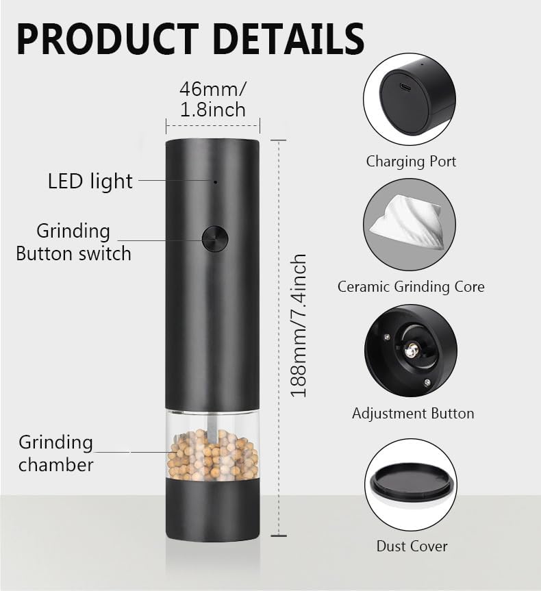 Electric Salt and Pepper Grinder