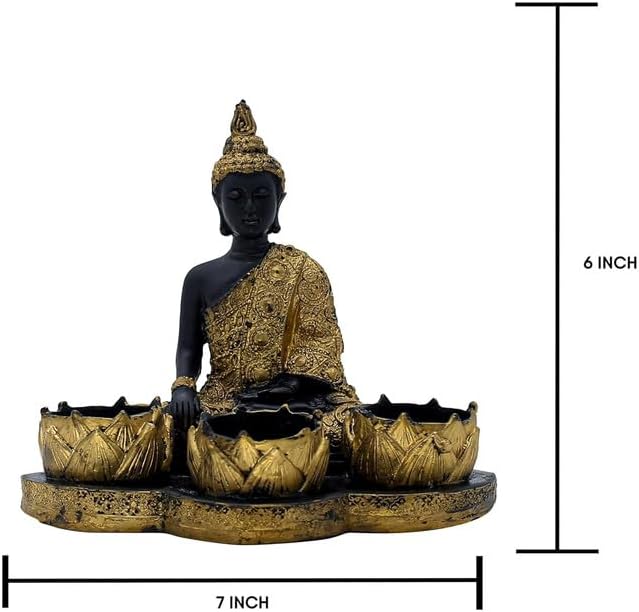 Acorp Sales Resin Buddha Head Candle Holder