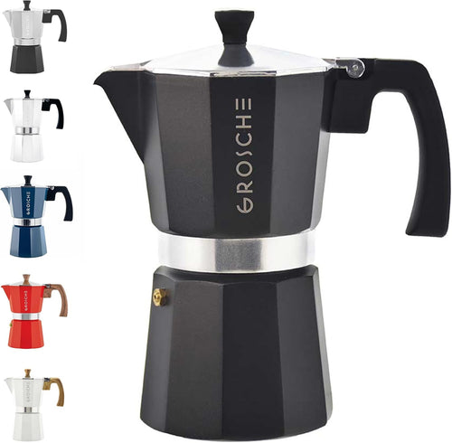 Stovetop Espresso Maker, 6 Cup – Premium Italian Coffee Maker