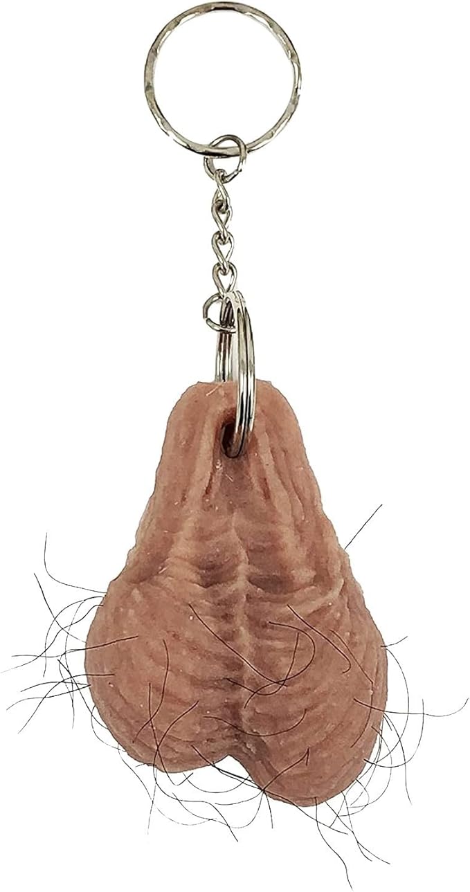 Funny Hairy Ball Keychain