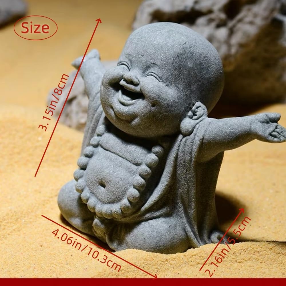 Buddha Sandstone Statues Zen Monk Buddha