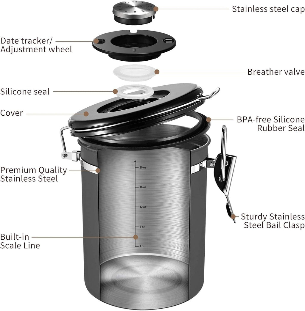 Airtight Stainless Steel Kitchen Food Storage Container