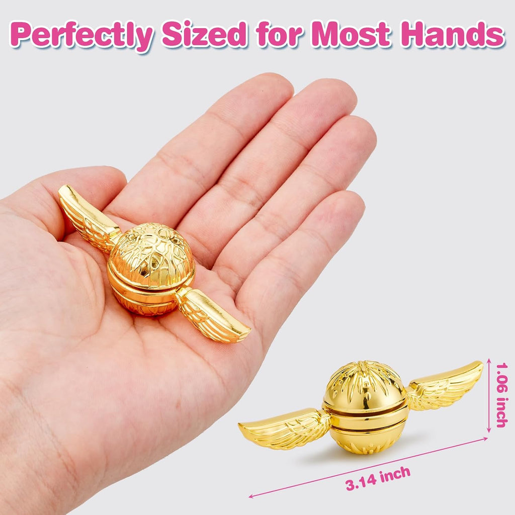 Golden Metal Fidget Spinner for Adults