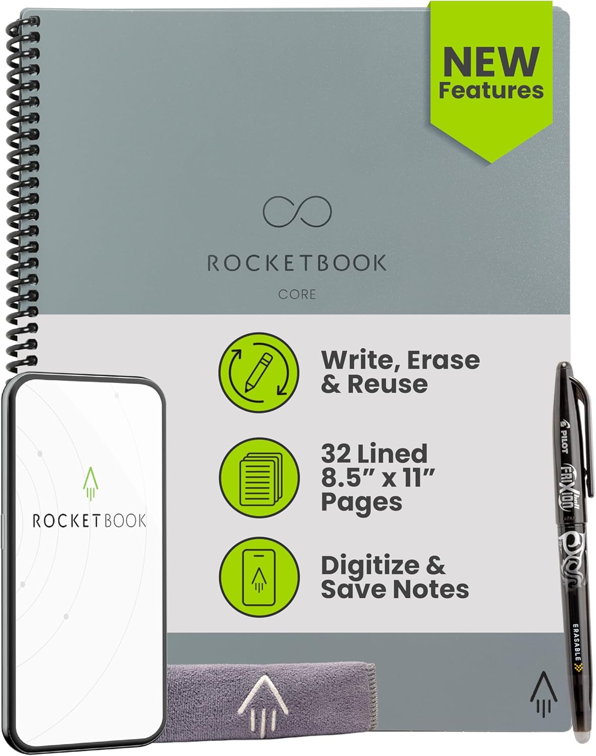 Rocketbook Core Reusable Smart Notebook