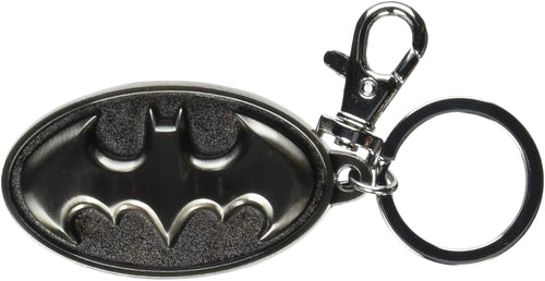 DC Batman Logo Pewter Keyring Silver
