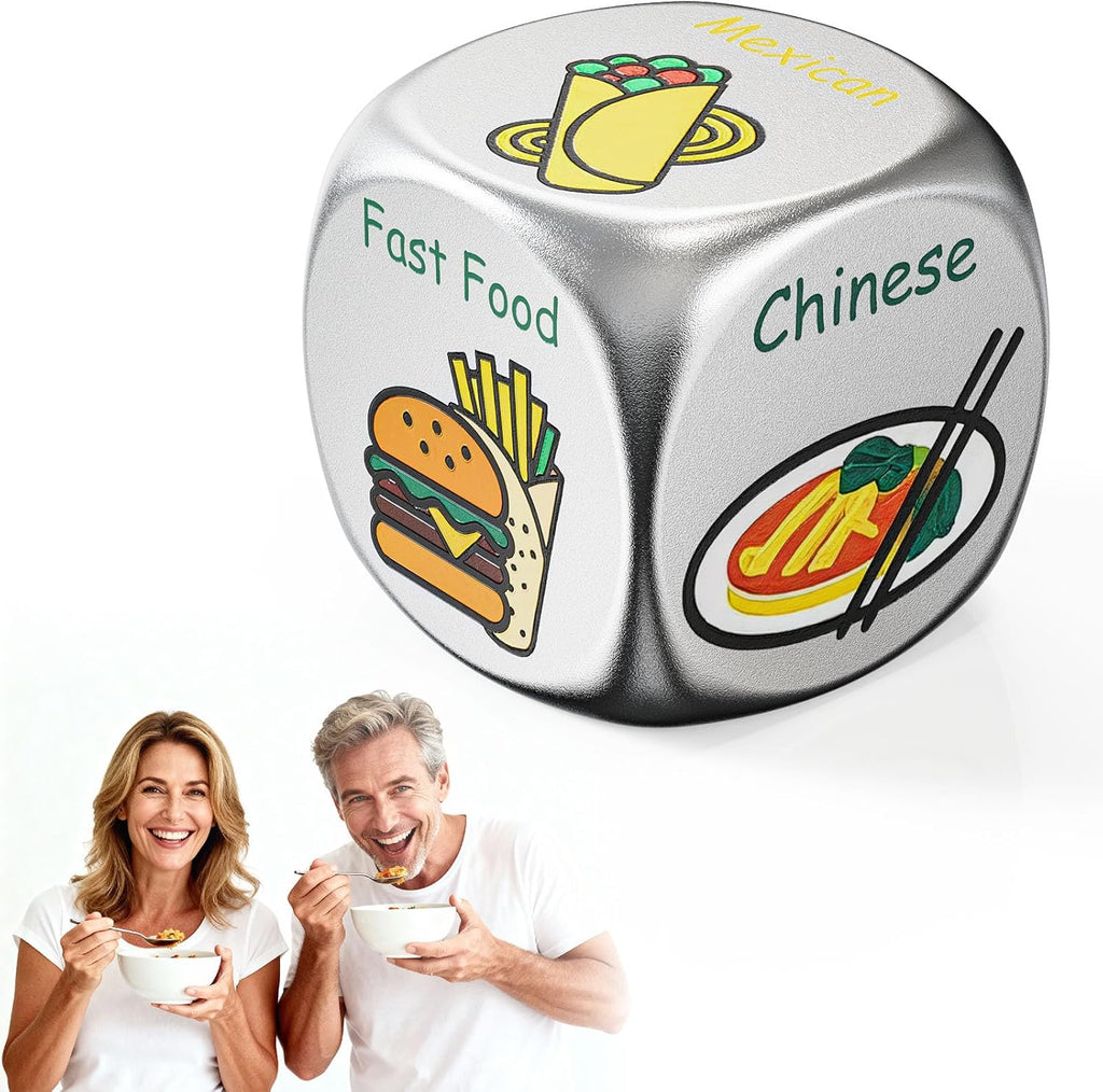 Colorful Date Night Food Decision Dice