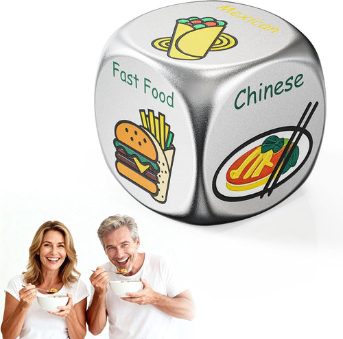 Colorful Date Night Food Decision Dice